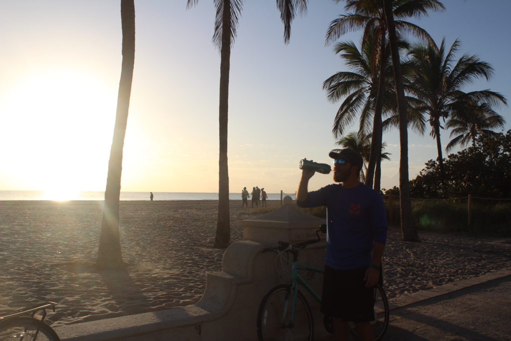 cycling sunrise in fort lauderdale