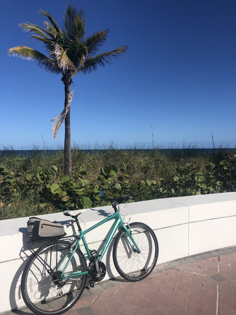 cycling near the beach