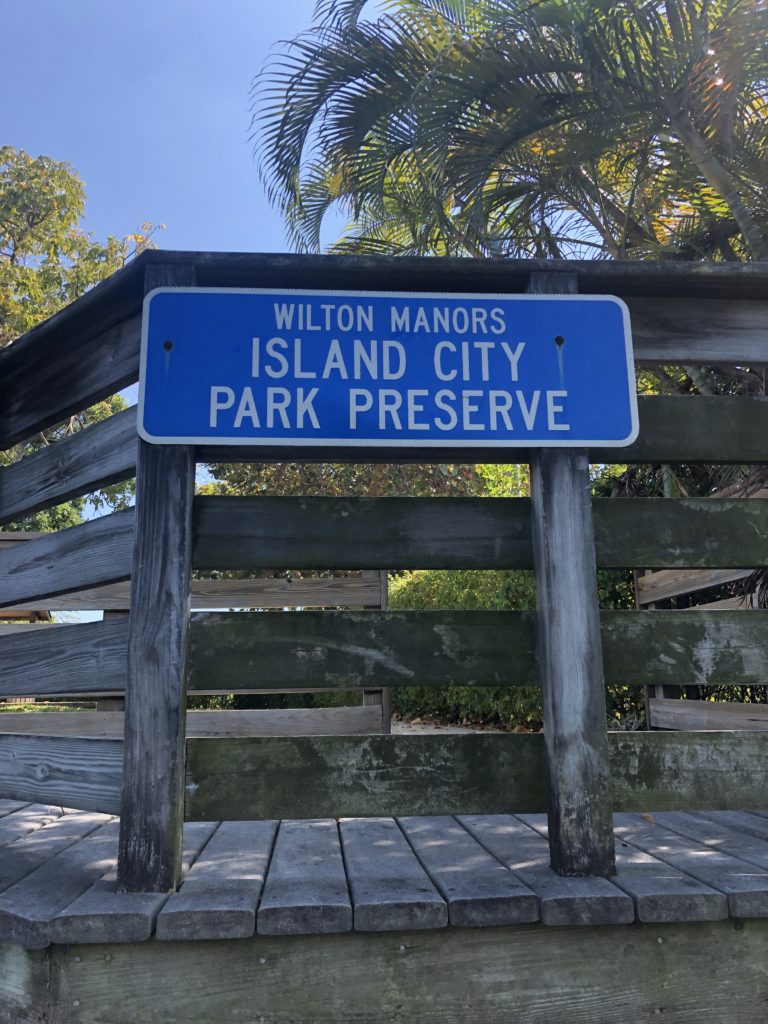 island city park reserve in wilton manors