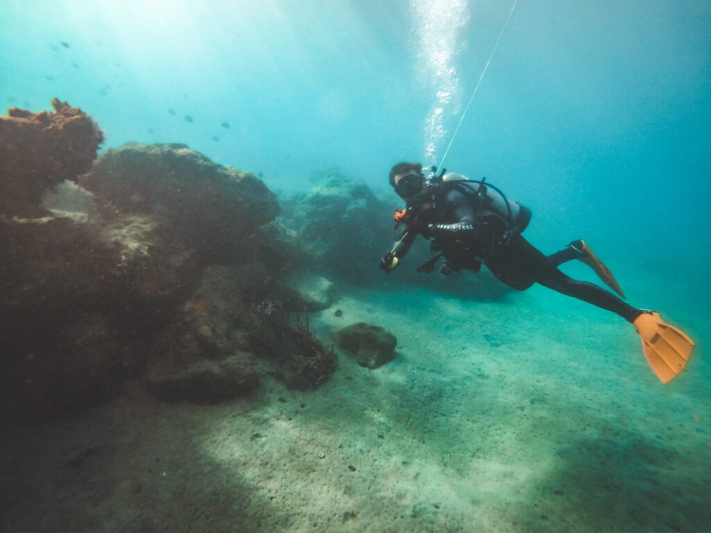 scuba diver underwater beach dive south florida