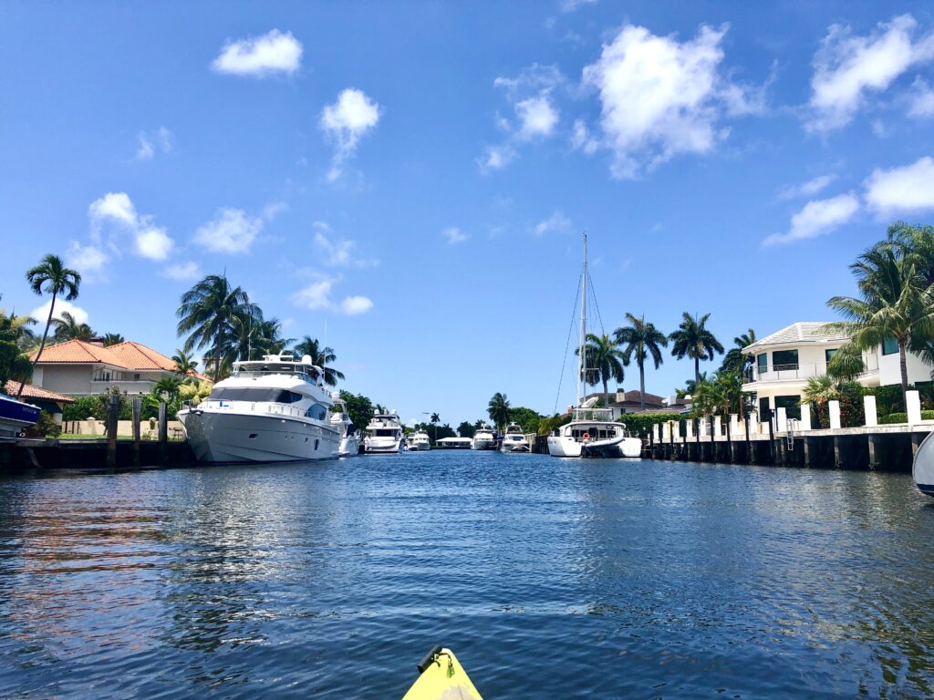 paddle canals in fort lauderdale sup or kayak route