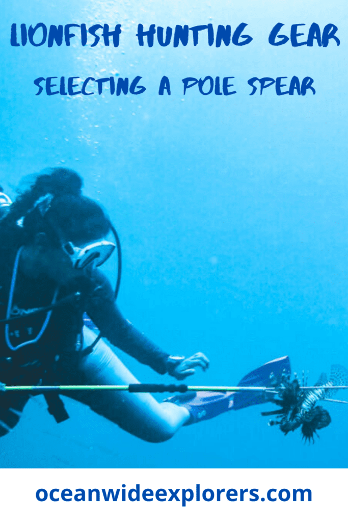 LionFish Travel Spear Pole Hawaiian Sling FiberGlass Scuba Diving  Gun PS91 