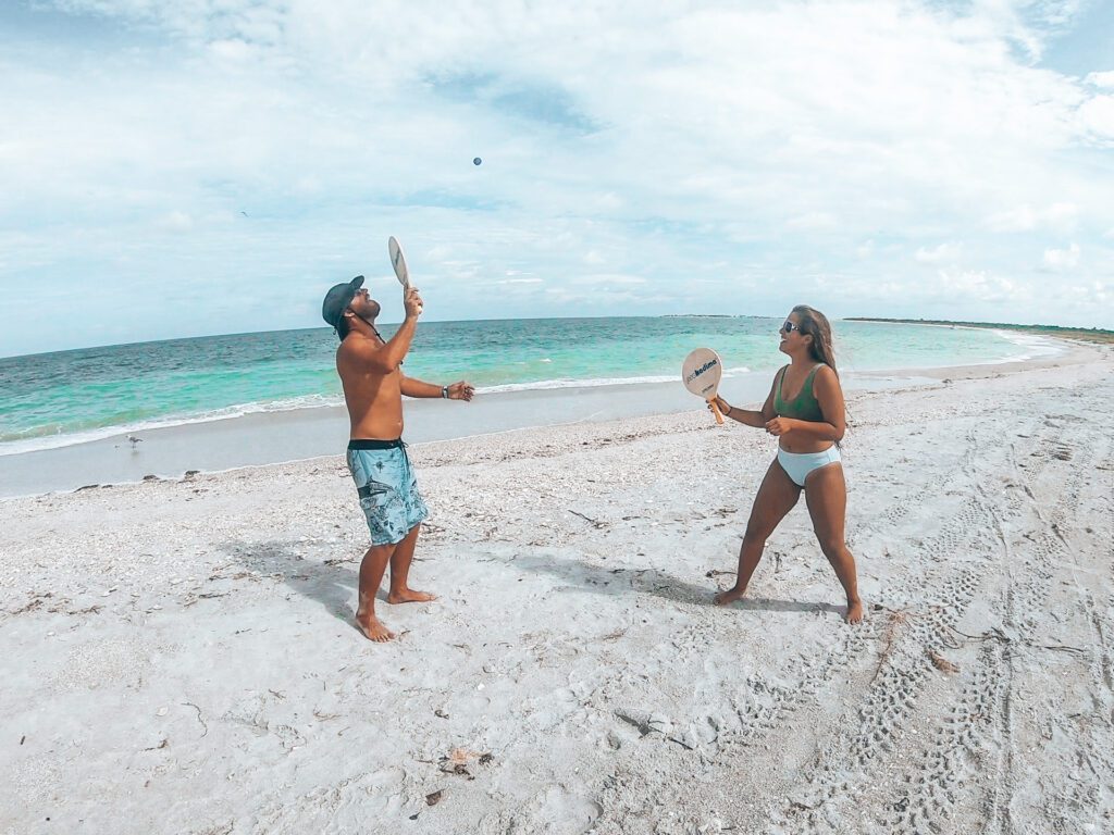 beach games at cayo costa state park