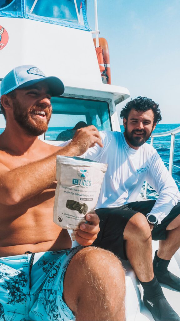 eco-friendly snack on a dive boat