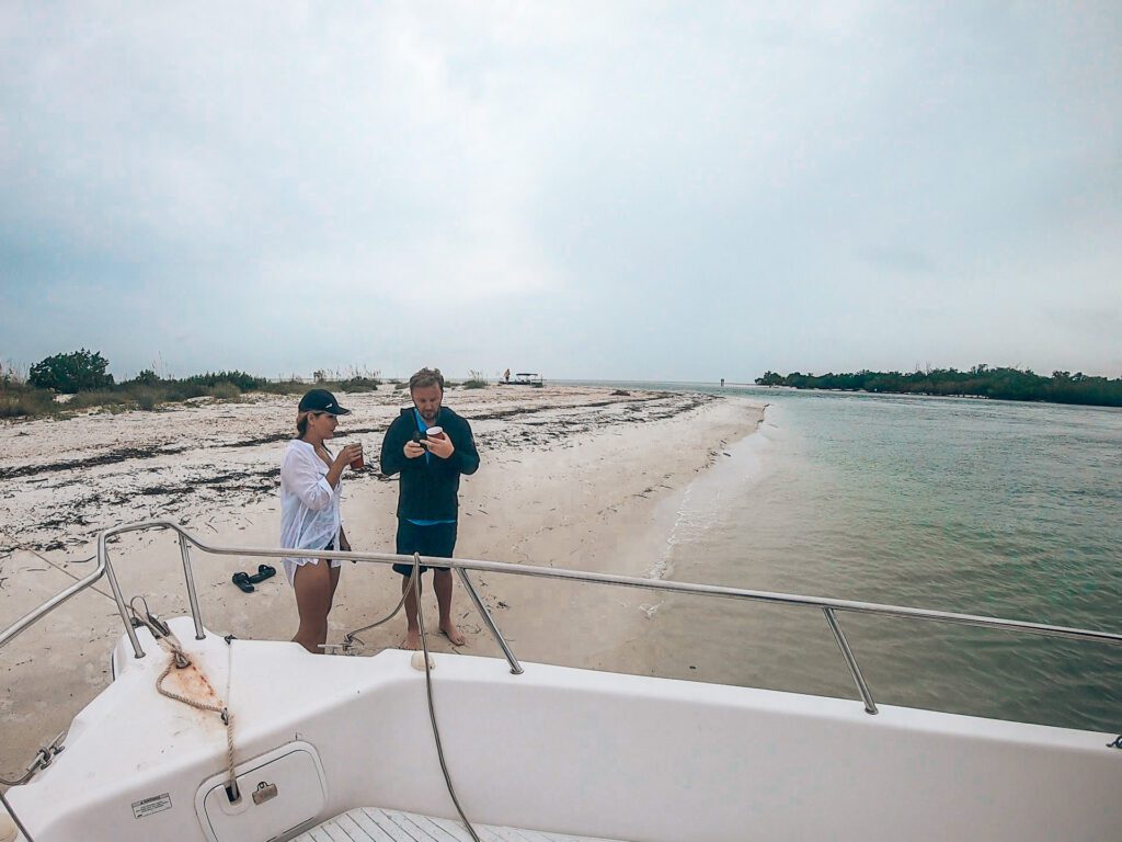 beaching your boat in lovers key state park