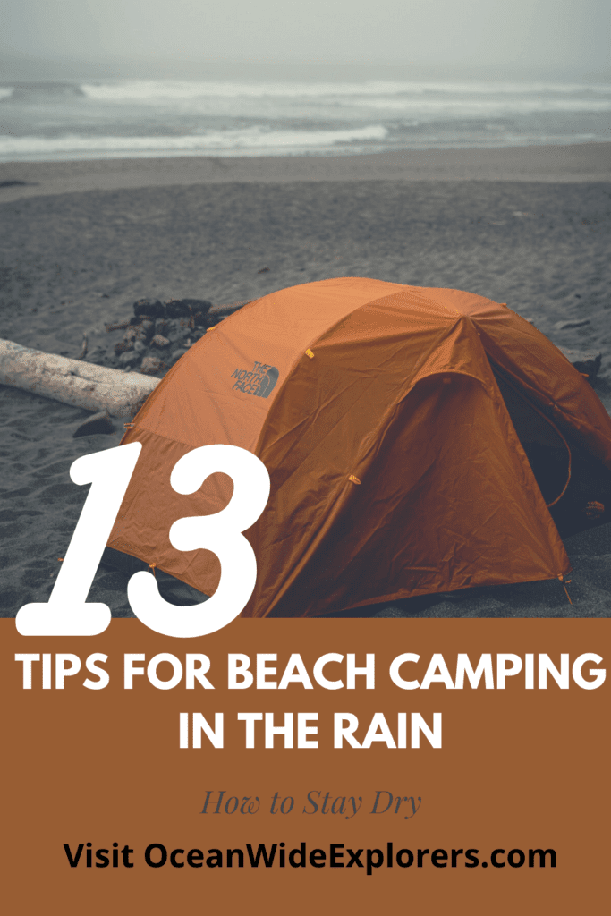 beach camping tips how to stay dry