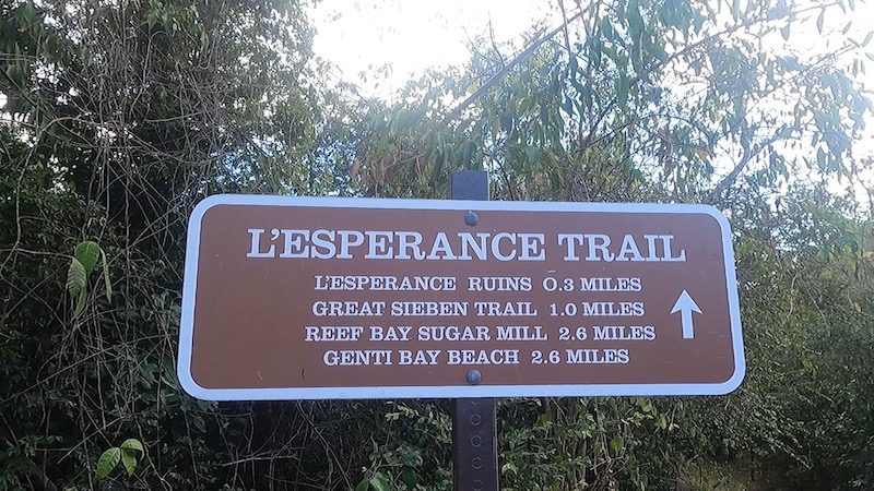 lesperance trail sign at trailhead
