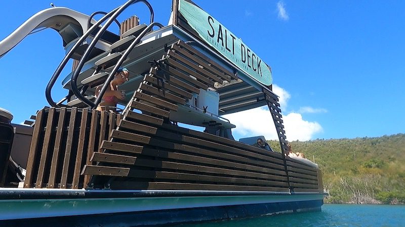 view of salt deck boat st john usvi