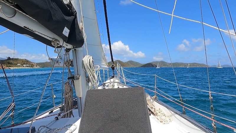 sailing out of coral bay on st john usvi