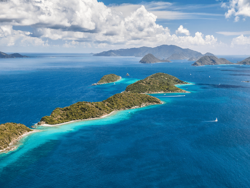 lovango cay us virgin islands with tortola in the background